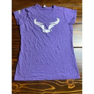 Jack Links Shirt XL Women's Size, Purple, Short Sleeve
